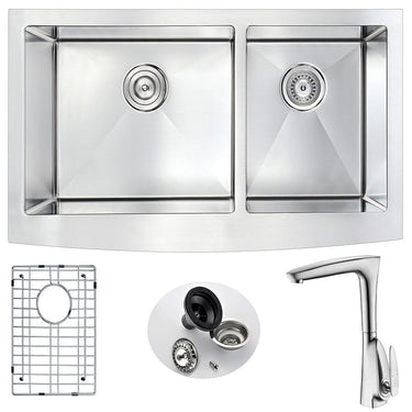 ANZZI ELYSIAN Series K36203A-034B Kitchen Sink Kitchen Sink ANZZI